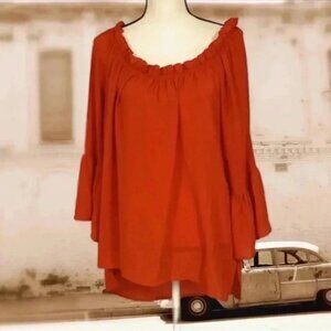 Forever Grace smock peasant top blouse shirt